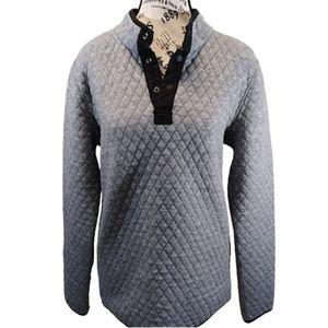 Unbranded Reversible Quilted Gray‎ Sweatshirt